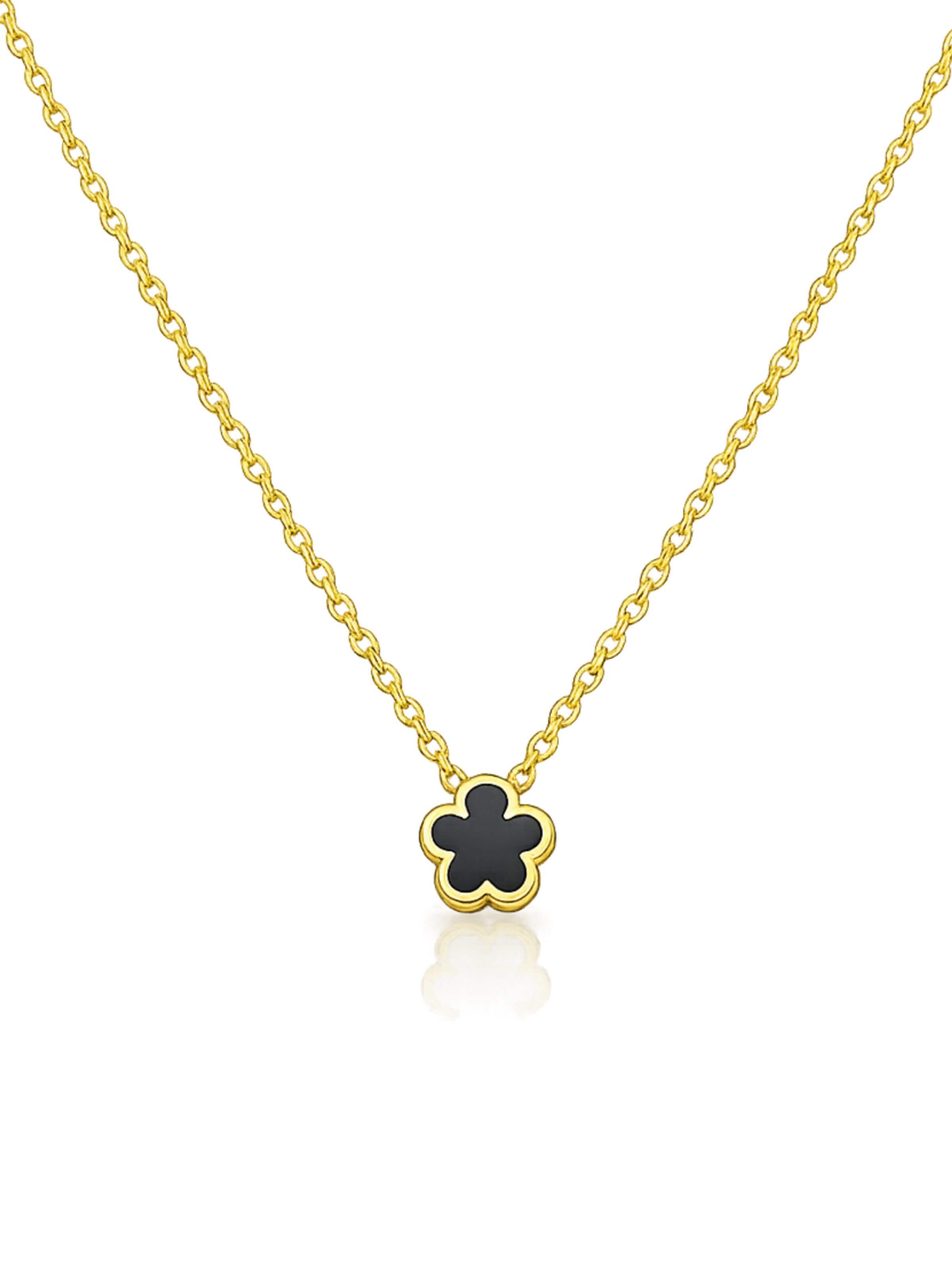 Pure Schmuck Kette 'Clover'‌‌‌‌‌ in Gold: Vorderseite
