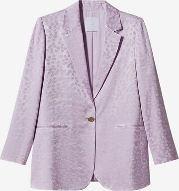 MANGO Blazer in Purple: front