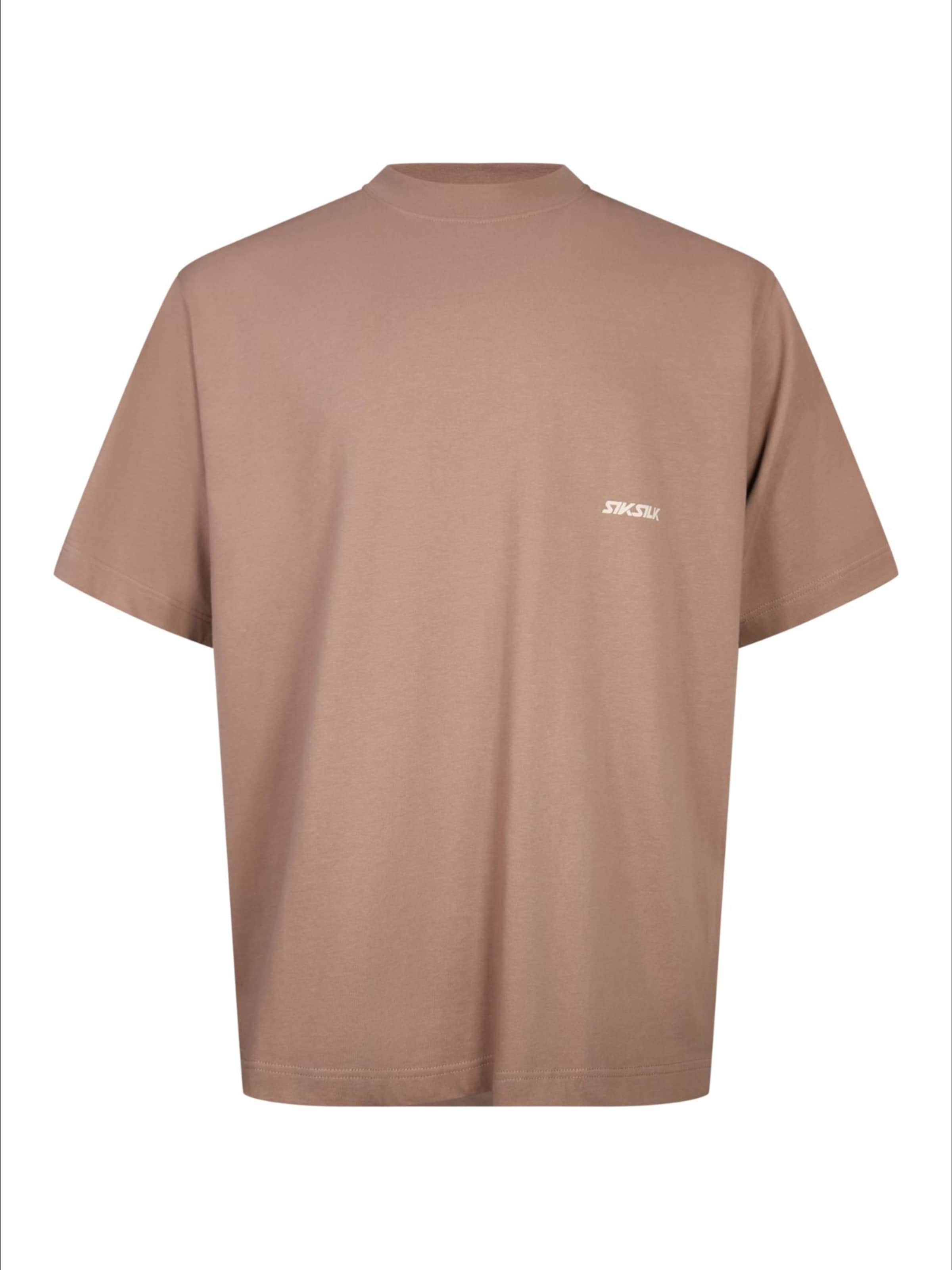 SikSilk T-Shirt en marron, Vue avec produit