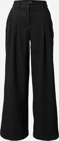 Wide Leg Pantalon à pince 'Gracen' MSCH COPENHAGEN en gris : devant