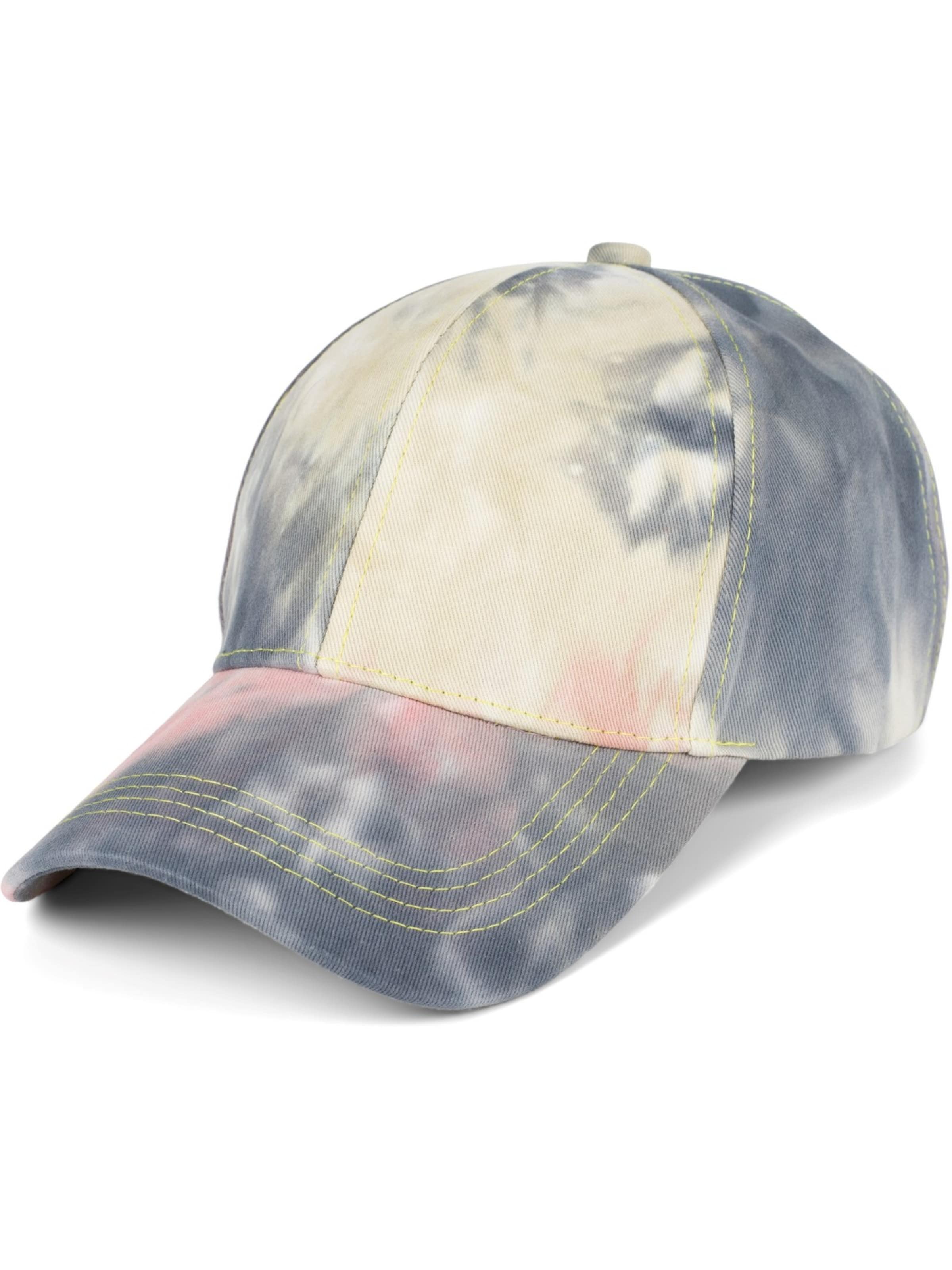 styleBREAKER Cap 'Baseballcap mit Batik Muster' in Beige