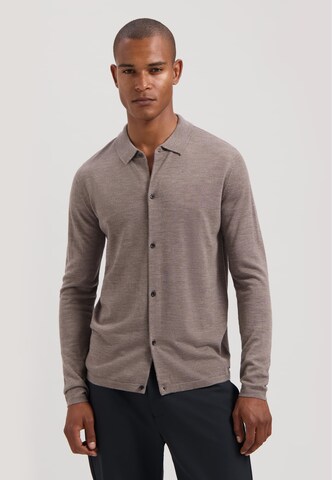 Coupe regular Chemise 'Destin' Dstrezzed en marron : devant