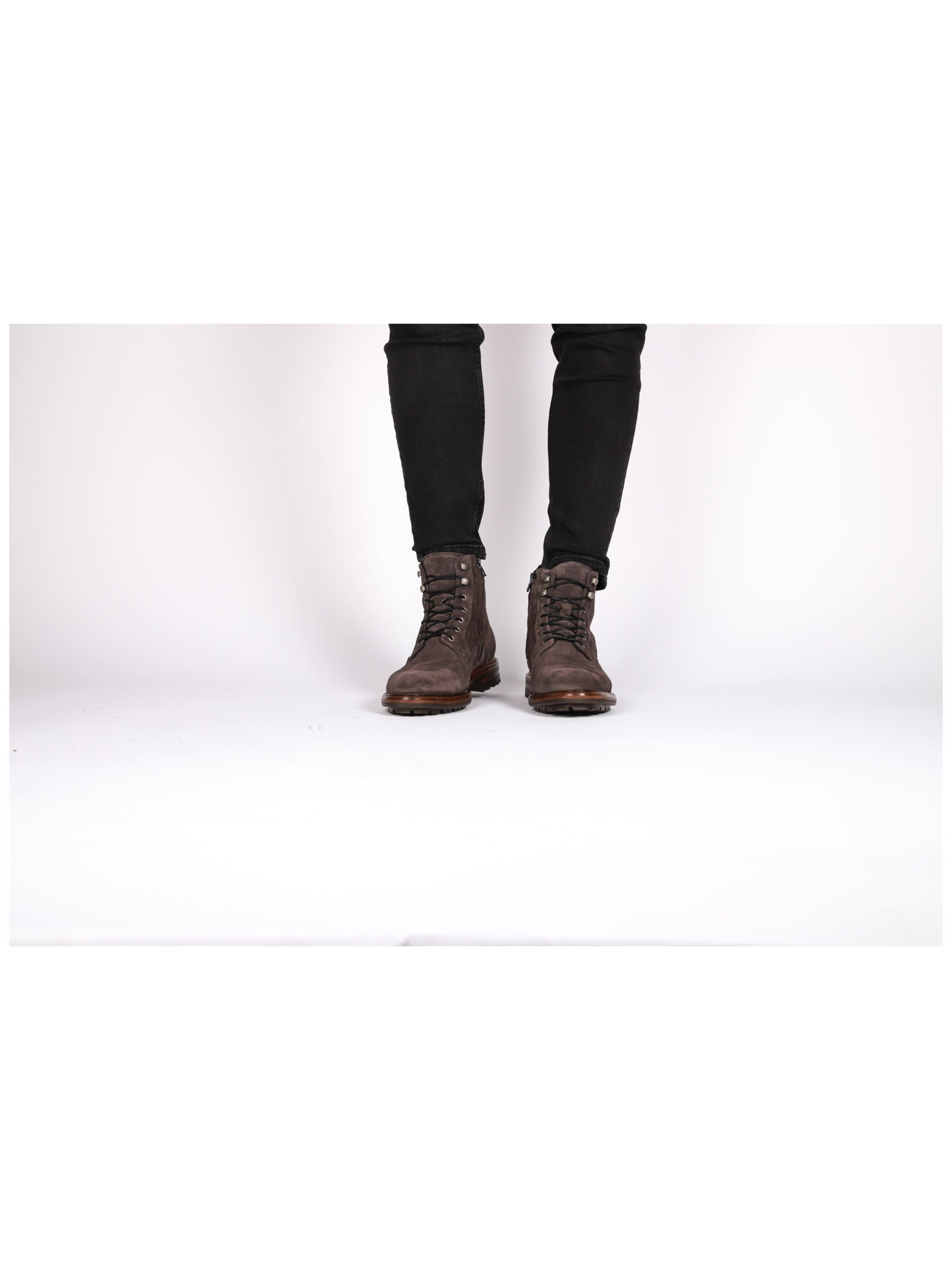 BLACKSTONE Schnürboots 'LESTER' in Grau