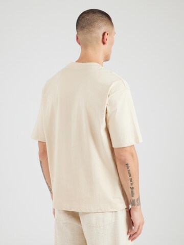 SELECTED - Camiseta 'SLHBOB' en beige: atrás