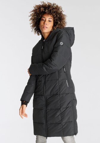 KangaROOS Outdoor Coat in Black: front