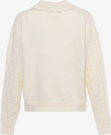 Pull-over faina en blanc