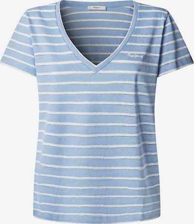 Pepe Jeans Shirt 'Megan' in L in Dusty blue / White, Item view