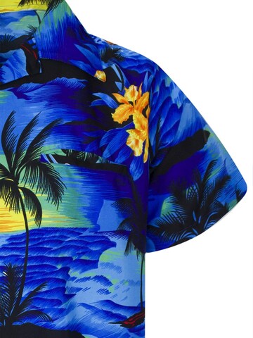 King Kameha Shirt 'Surf' in Blue