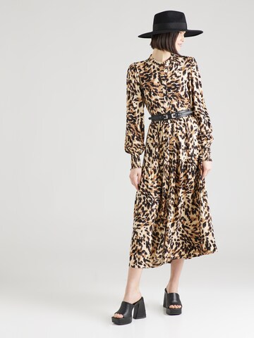 YAS Shirt dress 'ALIRA' in Brown