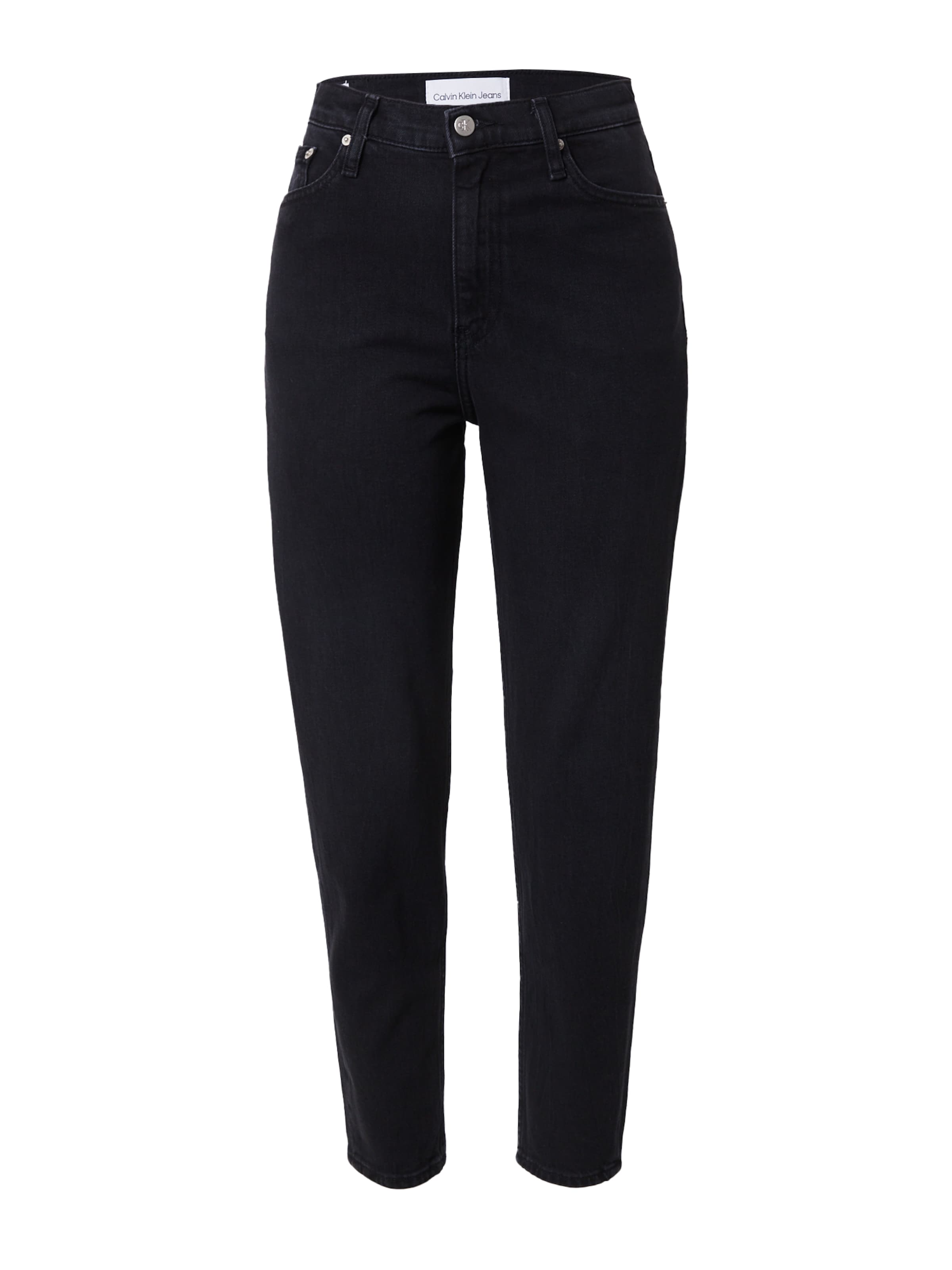 Tapered Jeans de la Calvin Klein Jeans pe negru: față