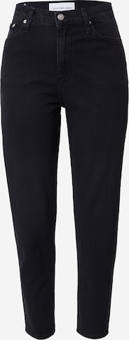 Calvin Klein Jeans Tapered Jeans in Black: front