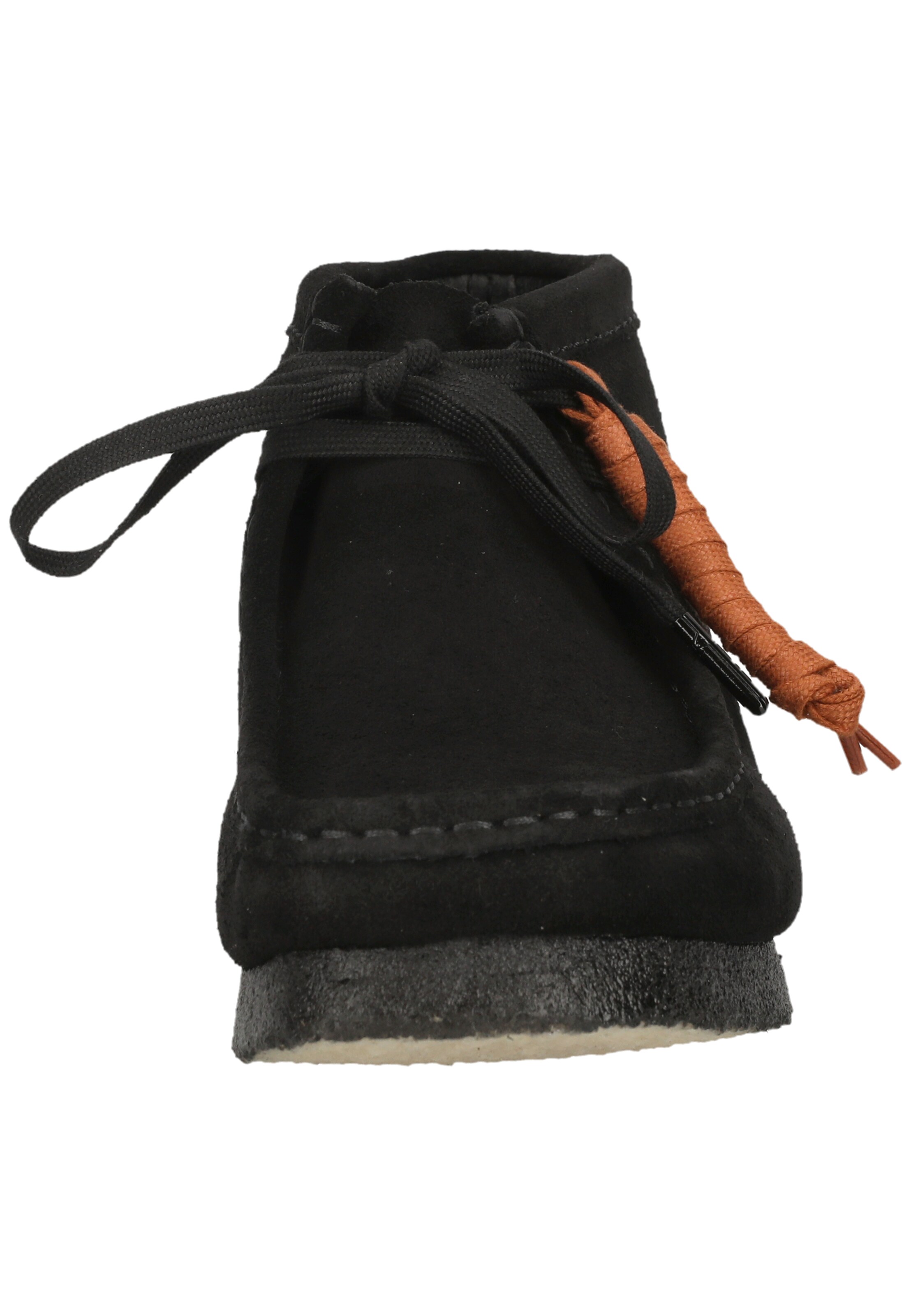 CLARKS Schnürschuhe 'Wallabee Boot' in Schwarz