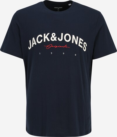 Jack & Jones Plus Majica 'FRIDAY' | mornarska / rdeča / bela barva, Prikaz izdelka