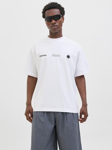 T-Shirt JACK & JONES en blanc : devant
