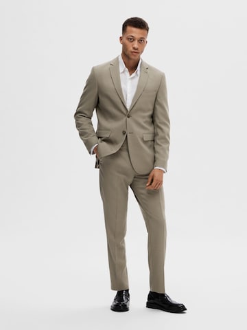 SELECTED HOMME Slim fit Business blazer 'SLHNeil' in Green