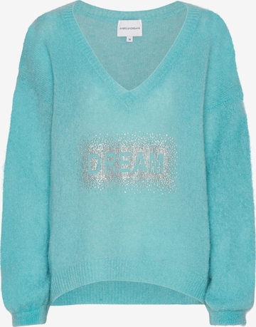Pull-over oversize 'Silja' americandreams en bleu : devant