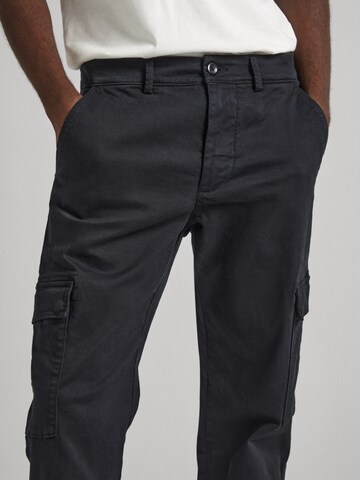 Pepe Jeans Slim fit Cargo trousers 'Cargo Twill' in Black