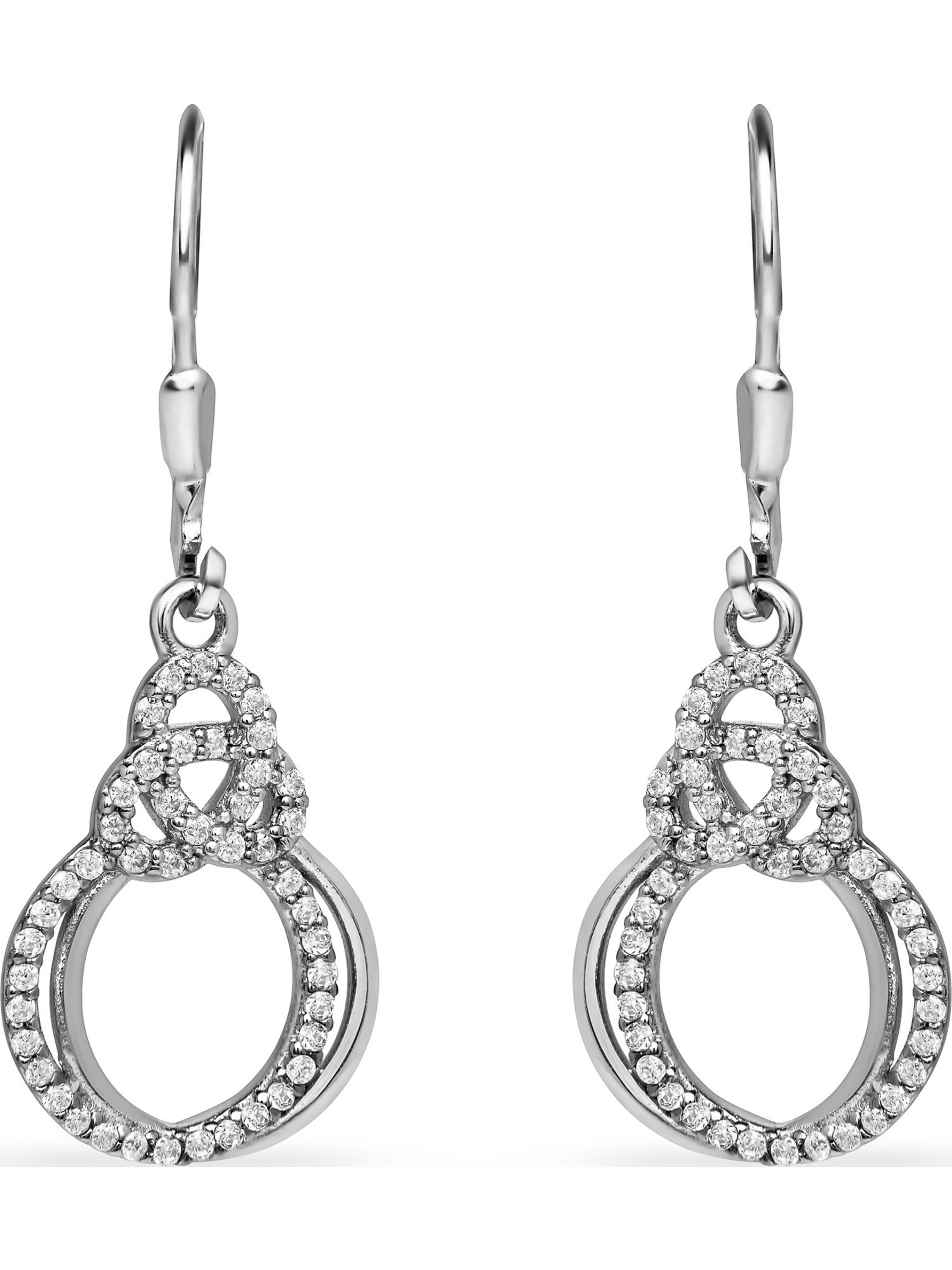 FAVS Ohrhänger in Silber: Vorderseite