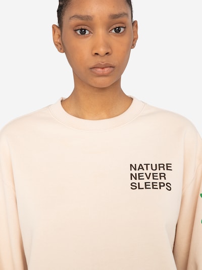 ELEMENT Sweatshirt 'PARCHMENT' i beige / gräsgrön / svart, Produktvy