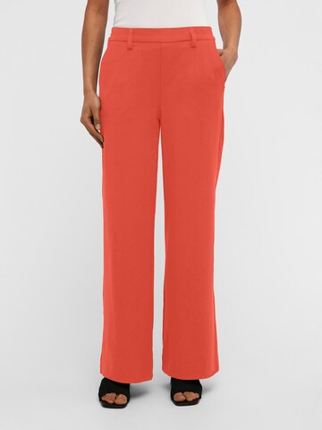 OBJECT Wide leg Pants 'Lisa' in Red: front