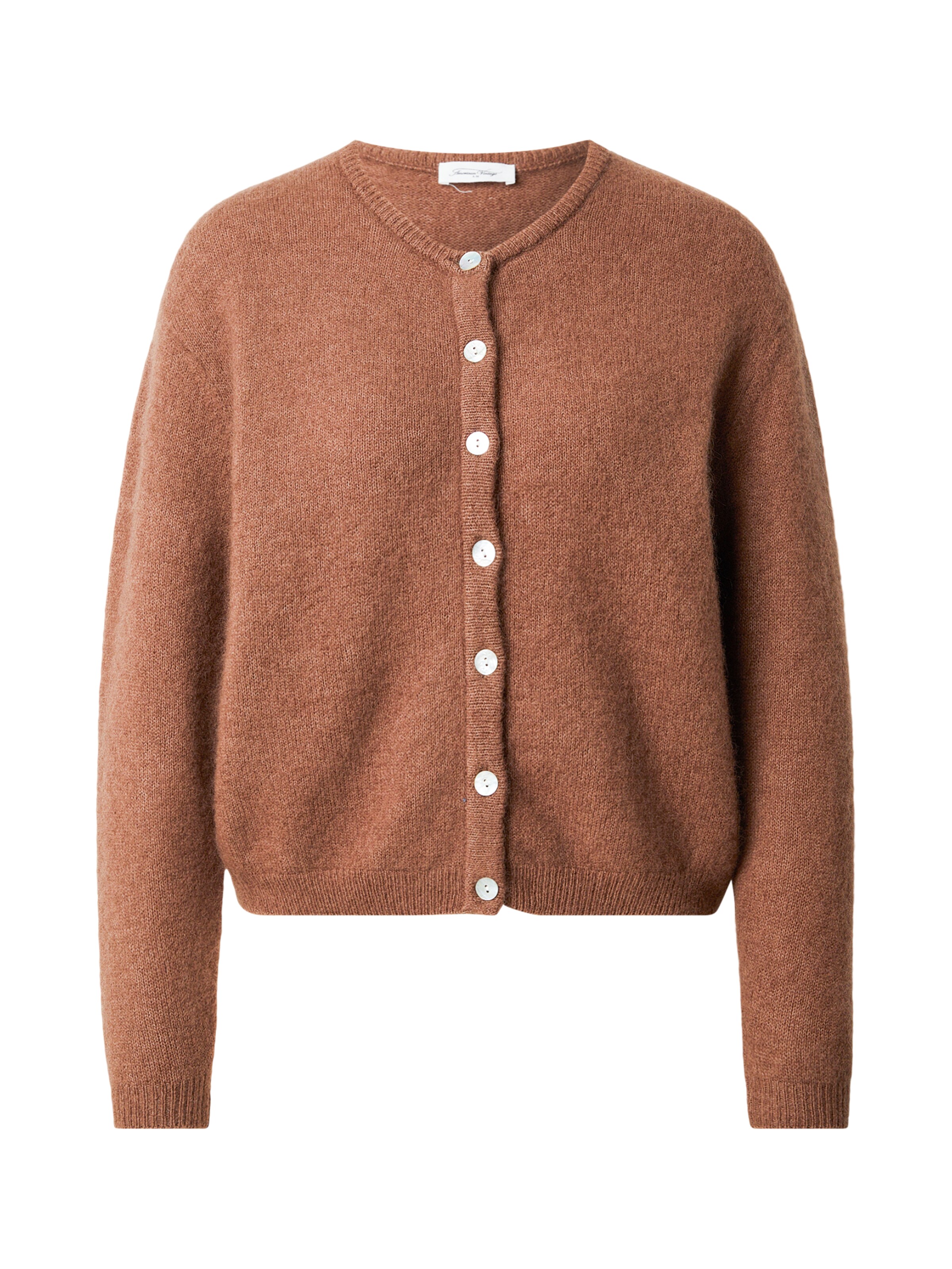 AMERICAN VINTAGE Cardigan 'VITOW' i brun: forside