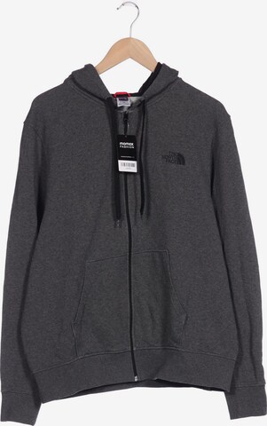 THE NORTH FACE Sweatshirt & Zip-Up Hoodie in L in Grey: front