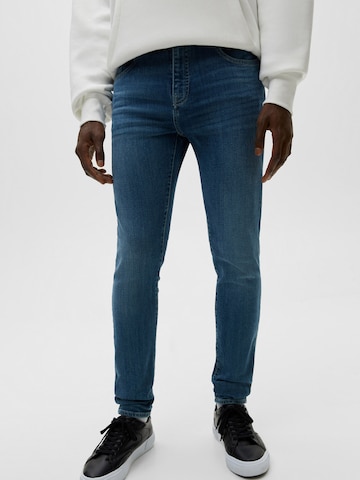 Pull&Bear Skinny Jeans i blå