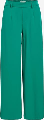 OBJECT Wide leg Pleat-front trousers 'Lisa' in Green: front
