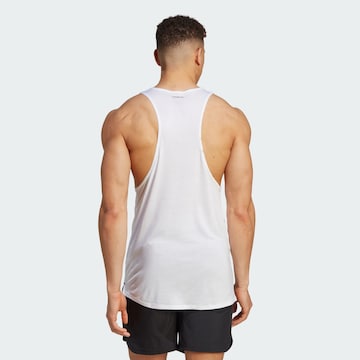 ADIDAS PERFORMANCE Функционална тениска 'Workout Stringer' в бяло