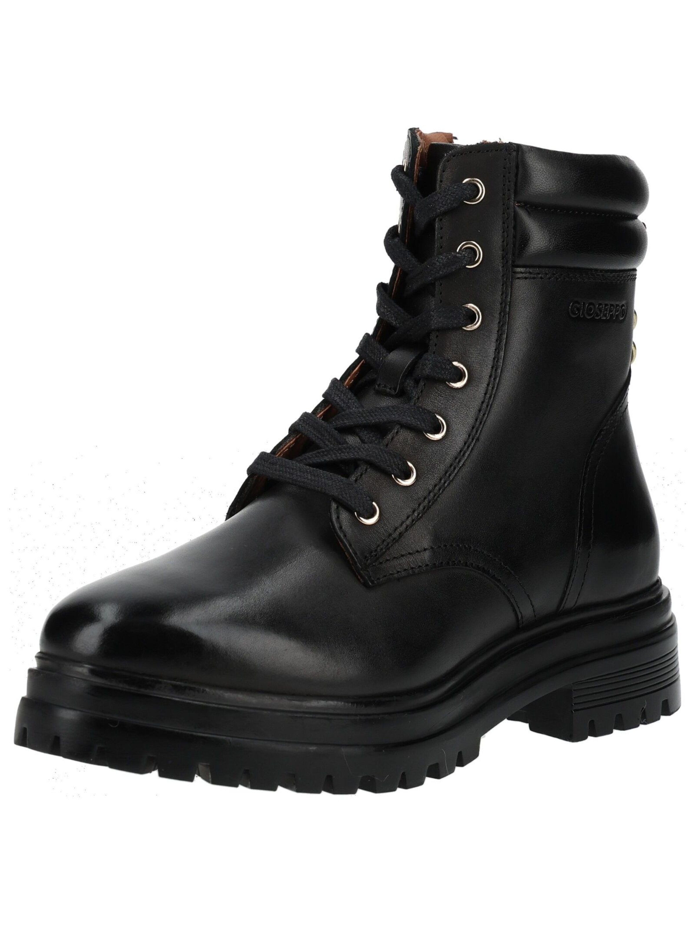 Bottines à lacets GIOSEPPO en noir : devant