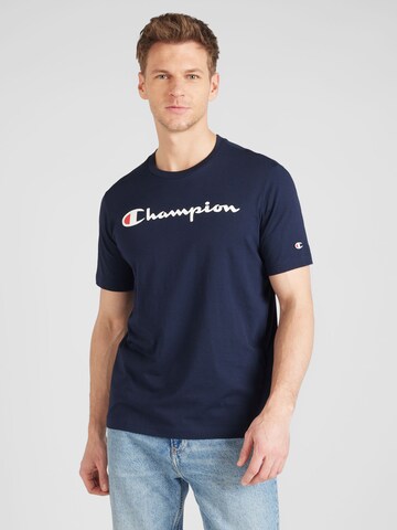 Champion Authentic Athletic Apparel Koszulka w kolorze niebieski: przód