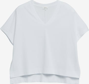 T-shirt s.Oliver en blanc : devant