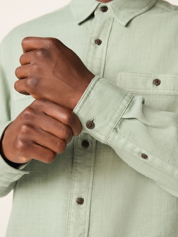 Next Regular fit Button Up Shirt in Green