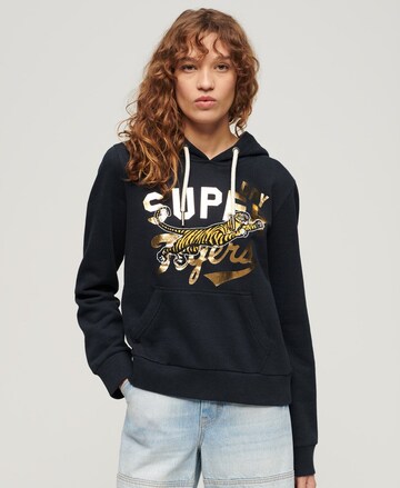 Sweat-shirt Superdry en bleu : devant