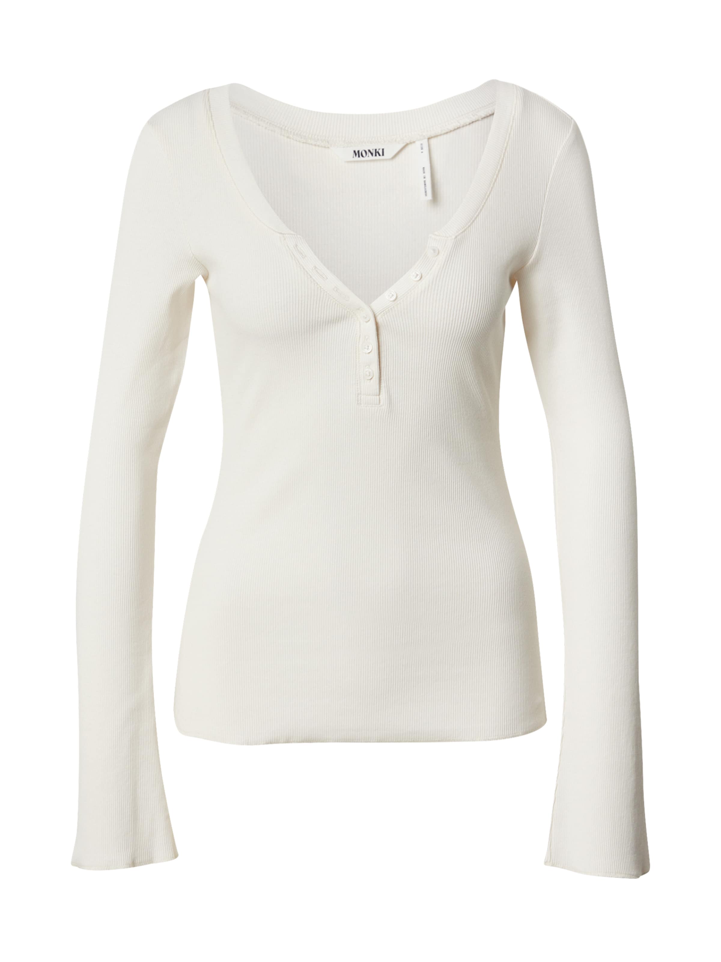 Monki Μπλουζάκι σε λευκό: μπροστά