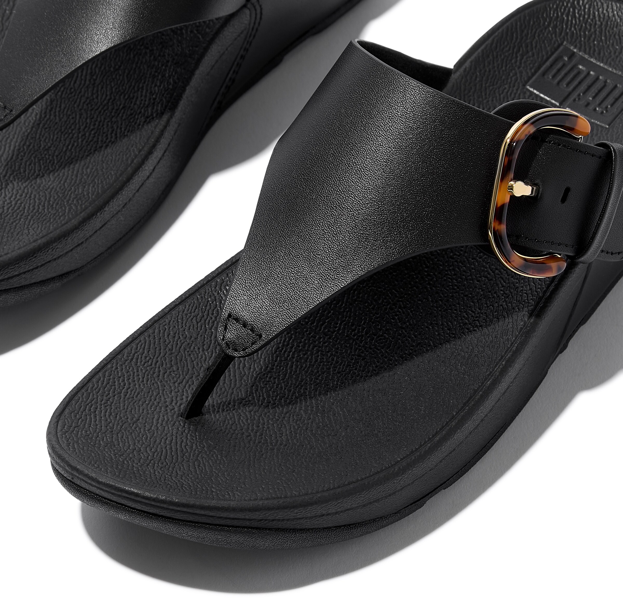 FitFlop T-Bar Sandals in Black