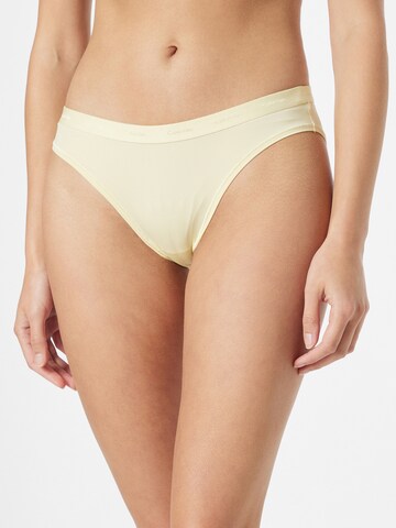 Slip Calvin Klein Underwear en beige : devant