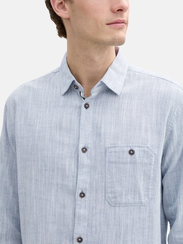TOM TAILOR Regular fit Button Up Shirt in White