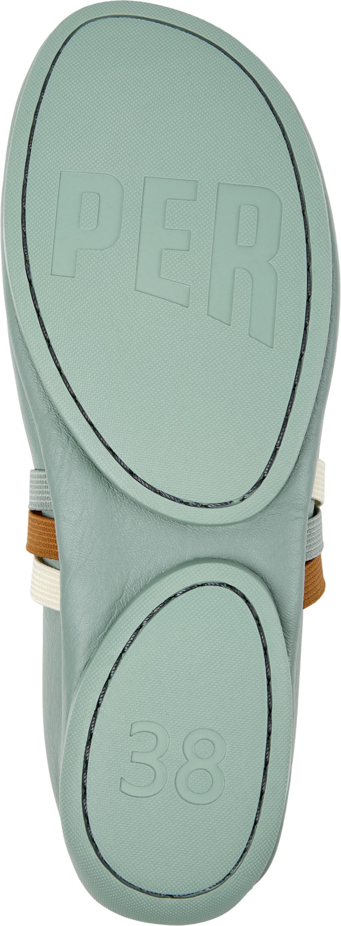 Ballerines à lanières 'Right Nina' CAMPER en vert