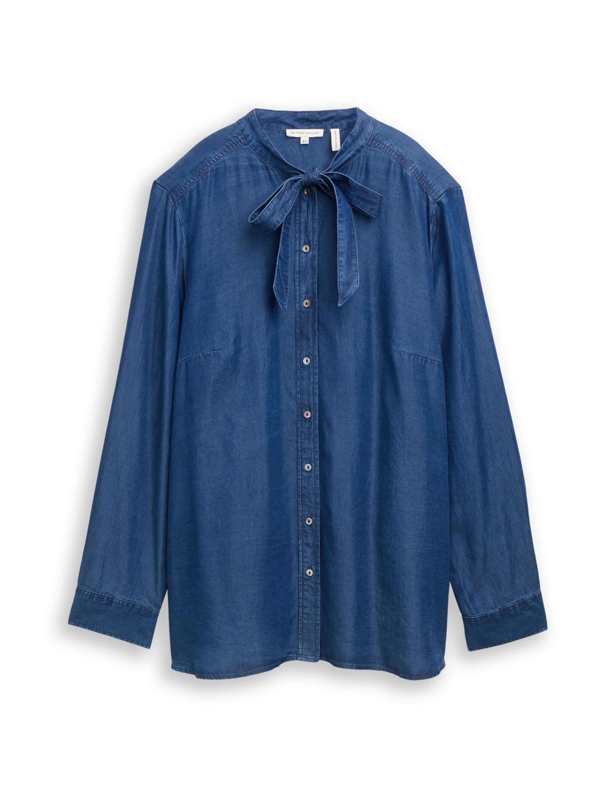 Tom Tailor Women + Блуза в синьо: отпред