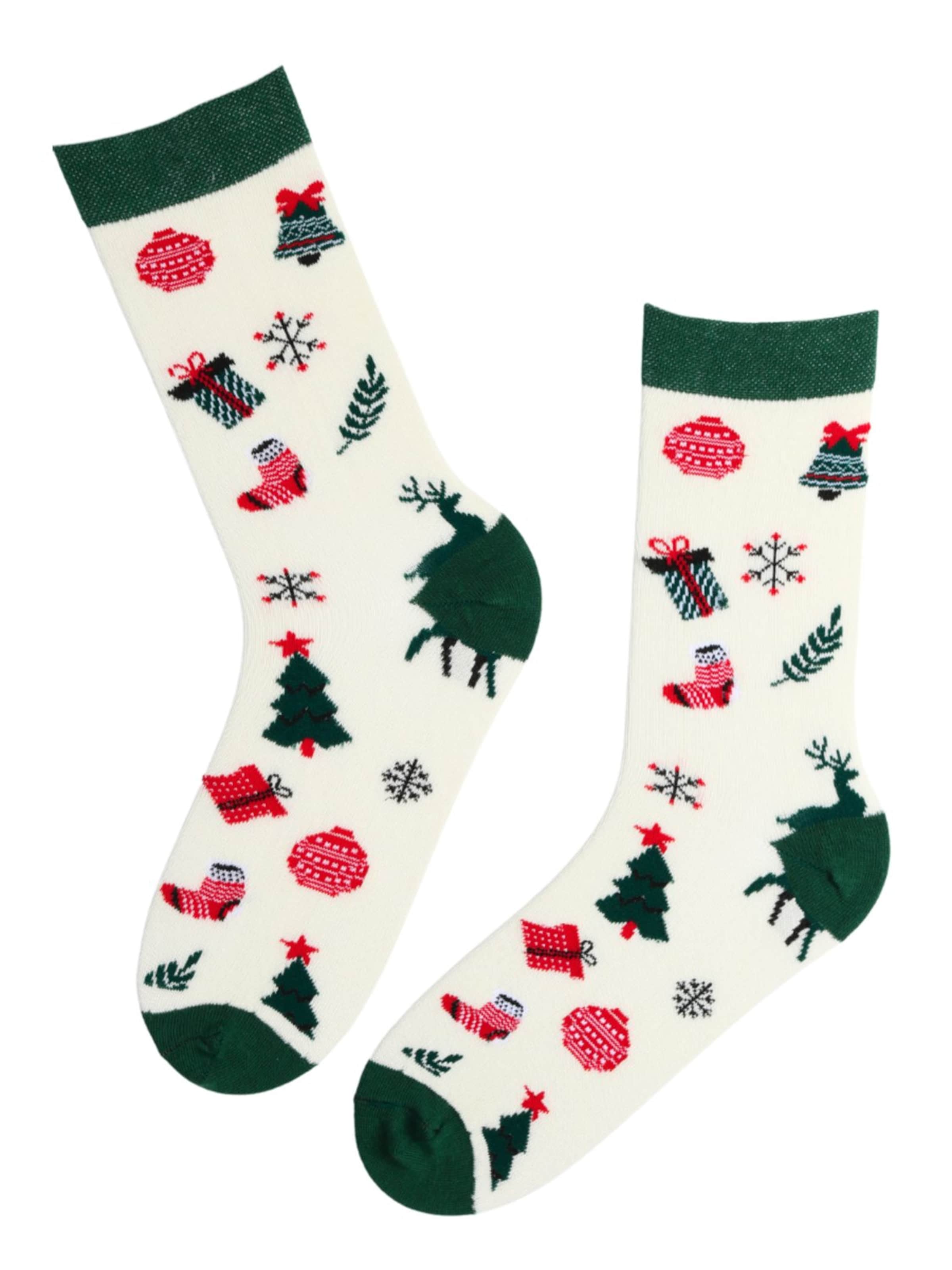 Sokisahtel Chaussettes ''LEONHARD'' en 40-45 en blanc, Vue avec produit