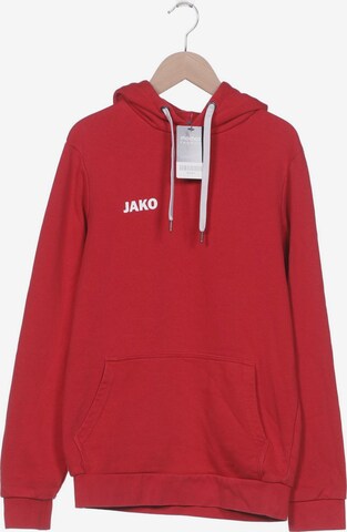 JAKO Sweatshirt & Zip-Up Hoodie in S in Red: front