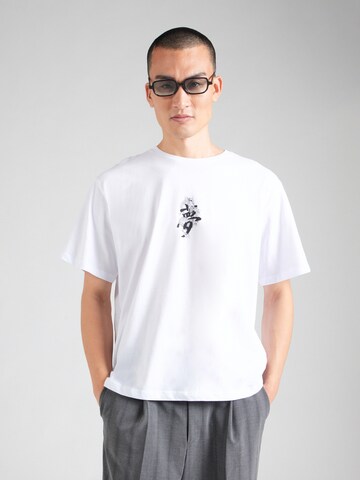 JACK & JONES Bluser & t-shirts 'JJMIKO' i hvid: forside