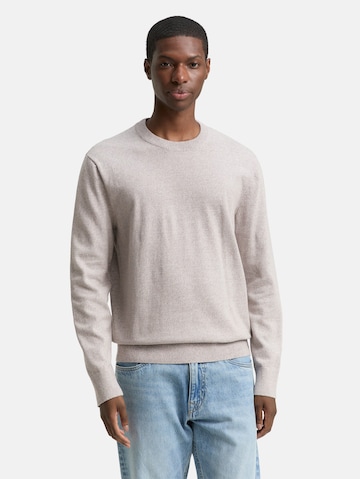 TOM TAILOR DENIM Trui in Beige: voorkant