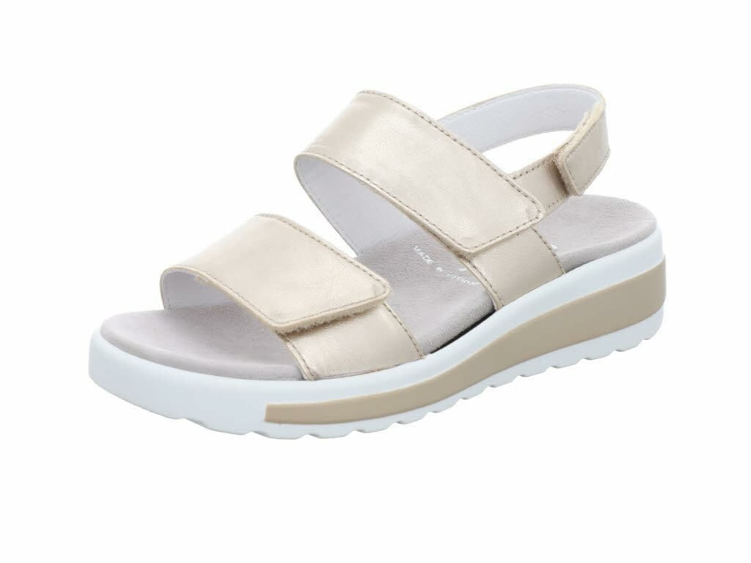 SEMLER Strap sandal in Beige: front