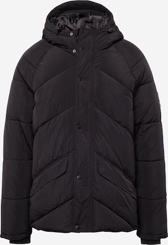 BURTON MENSWEAR LONDON Between-Season Jacket 'Diagonal' in Black: front