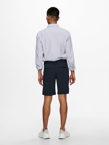 Only & Sons Regular Shorts 'Mark' in Blau