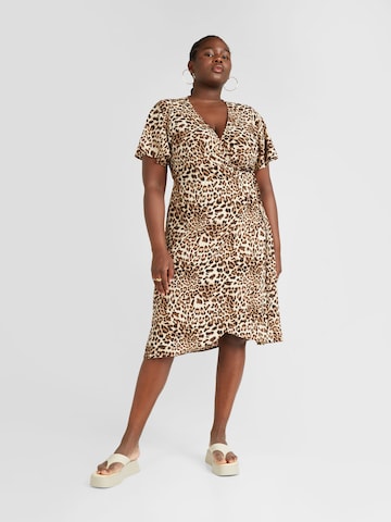 Vero Moda Curve Dress 'SAKI' in Beige: front