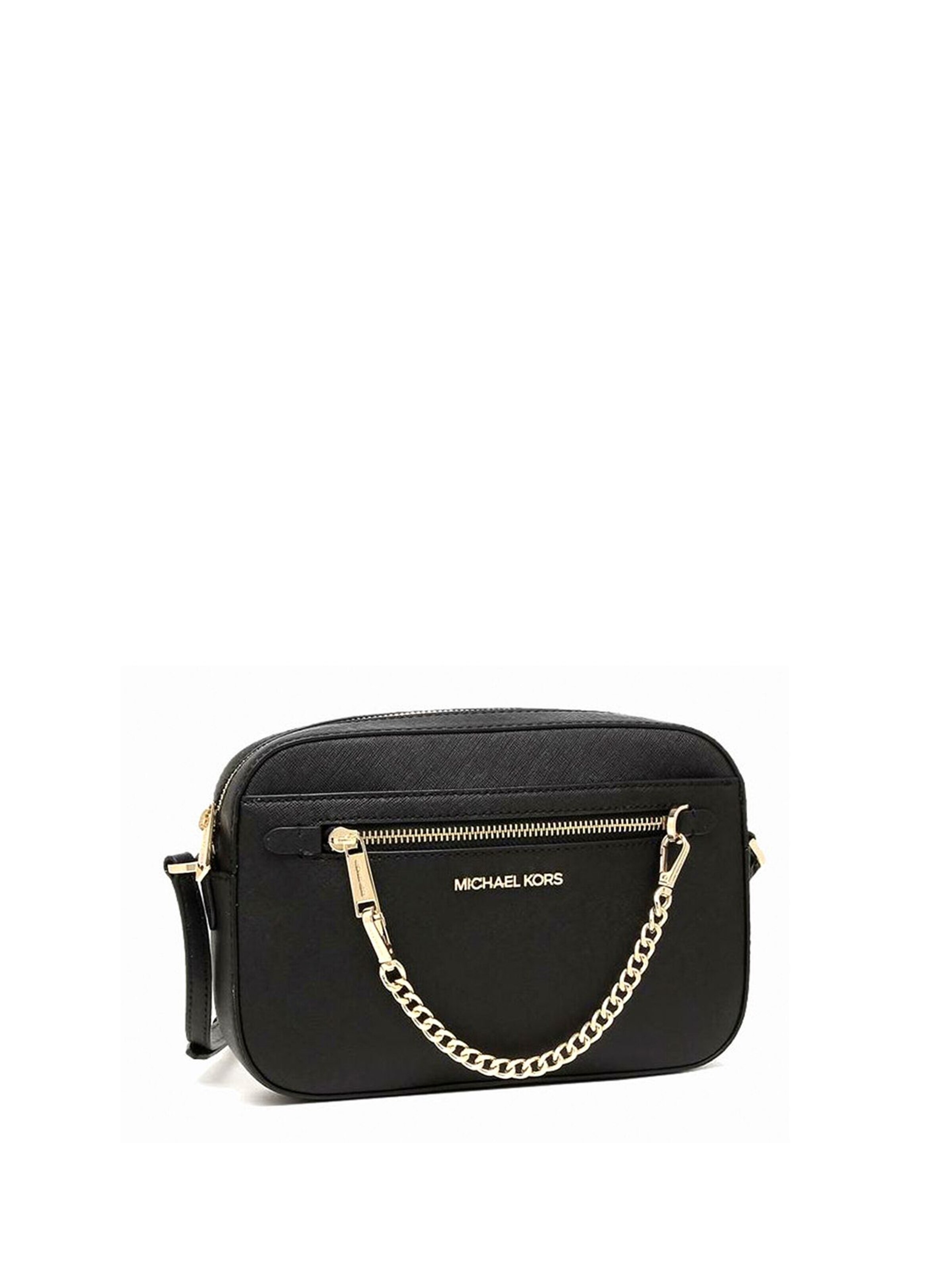 Borsa a mano 'Jet Set Travel Large East-West Zip Chain Crossbody Bag' di Michael Kors in nero