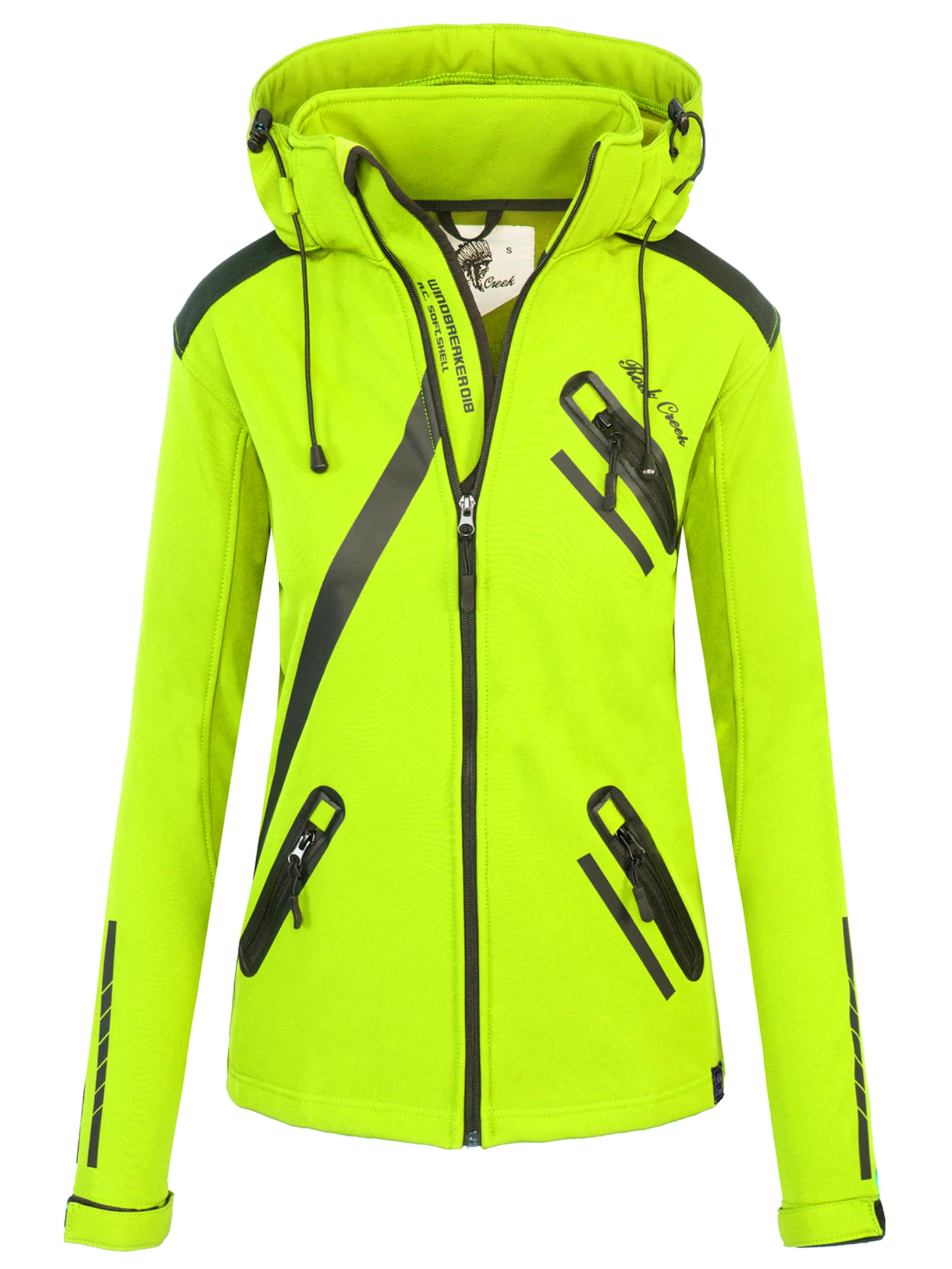 Rock Creek Outdoorjacke in Gelb: Vorderseite